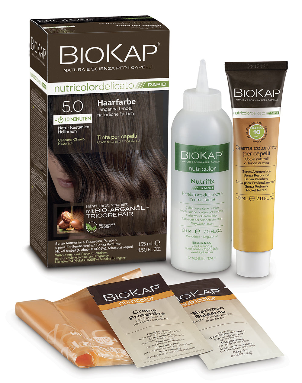 Haarfarbe Rapid 5.0 Natur Kastanien Hellbraun 135 ml