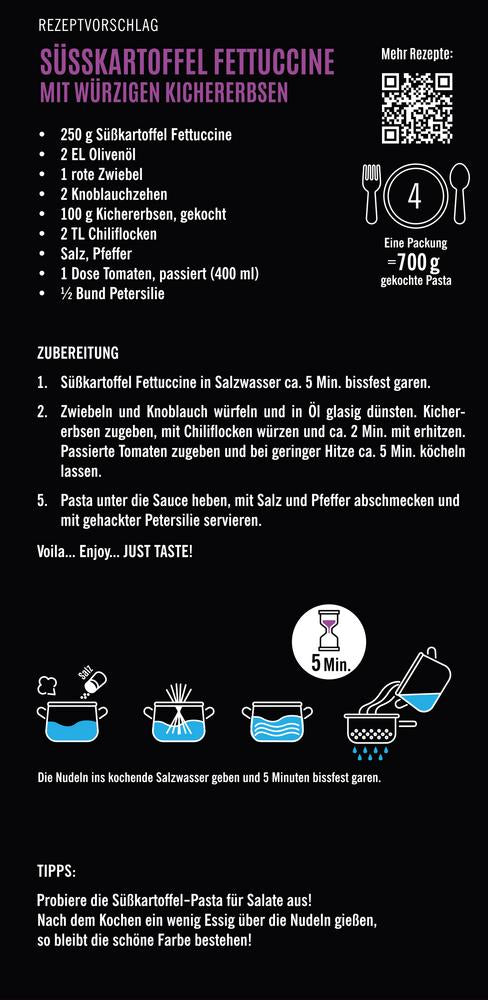 Glas-Fettuccine Lila Süßkartoffel 250 g