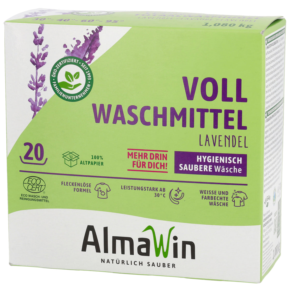 Vollwaschmittel Lavendel 19 Waschgänge 1080 g