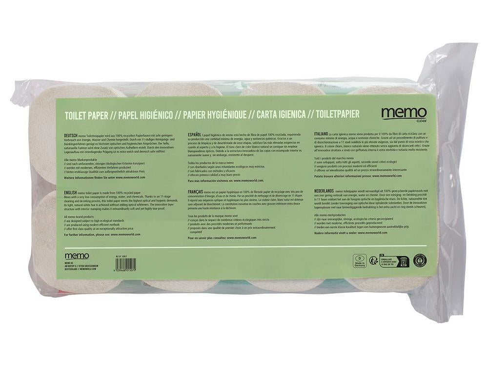 Toiletten-Papier 2-lagig 8 Rollen a 250 Blatt 1 Stk
