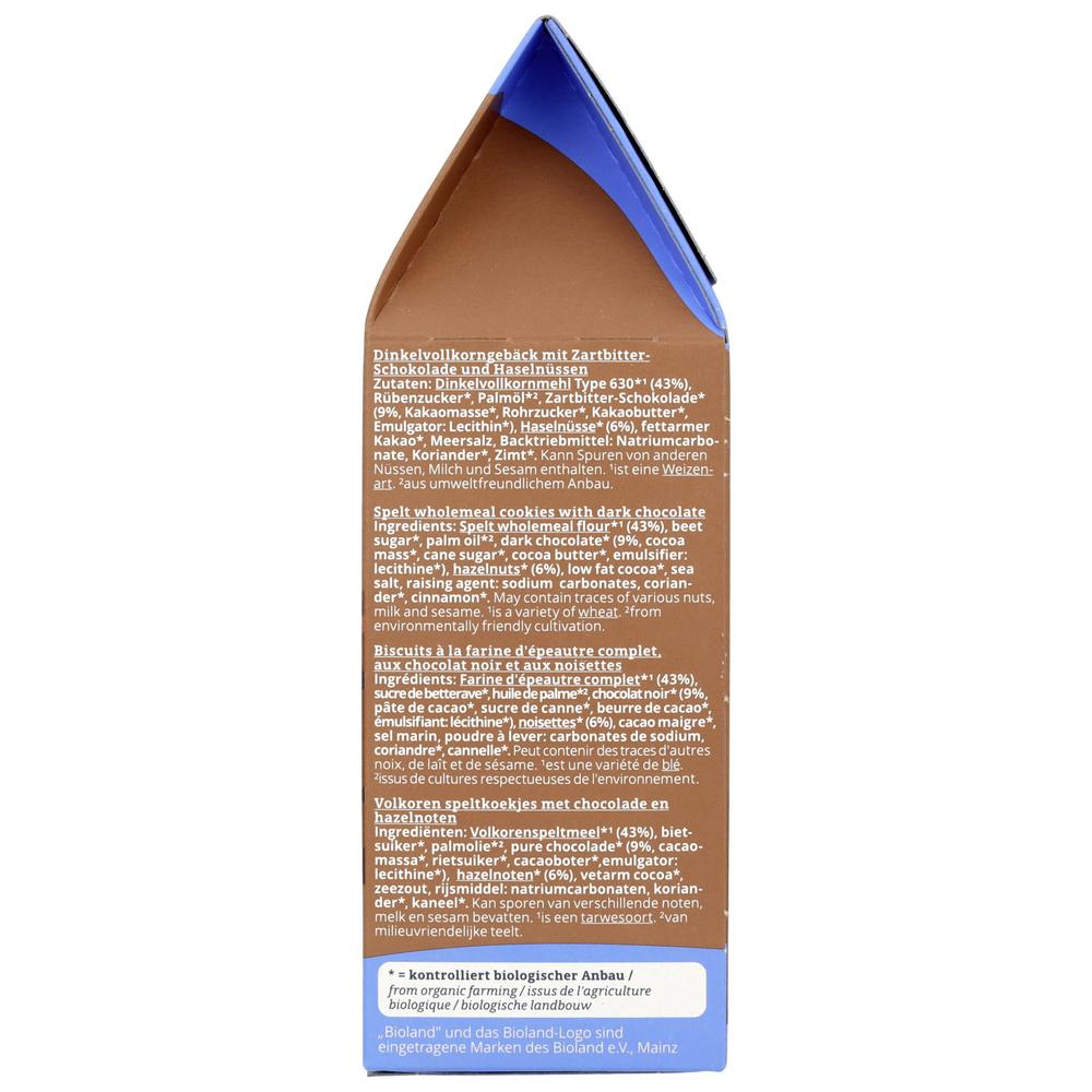 Schoko Cookies VK-Dinkel mit Zartbitter 150 g