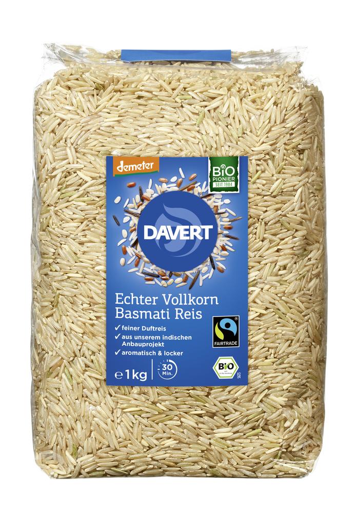 Echter Basmati-Reis braun demeter 1 kg