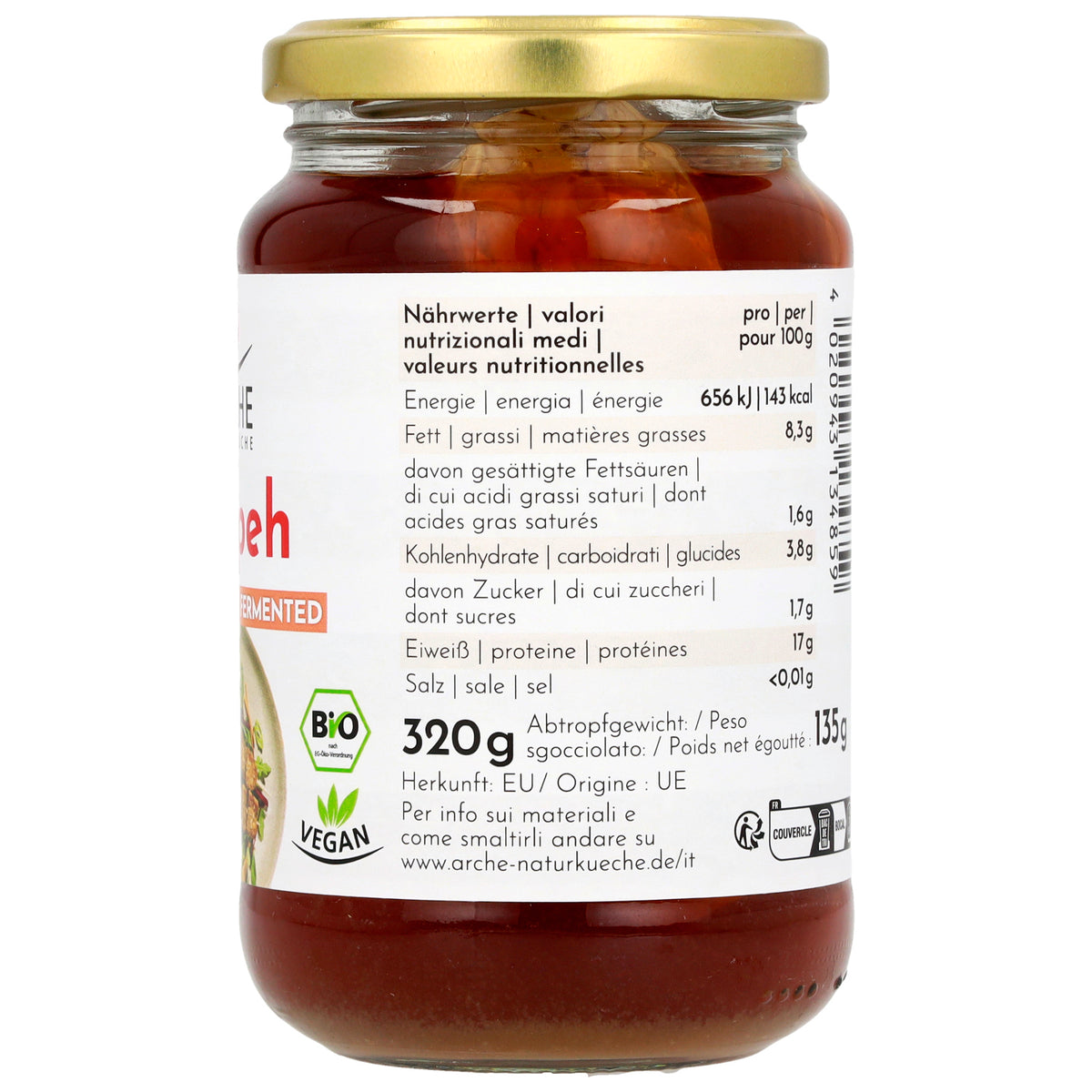 Tempeh im Glas 320 g