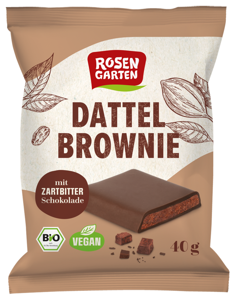 Dattel Brownie mit ZB-Schokolade 40 g