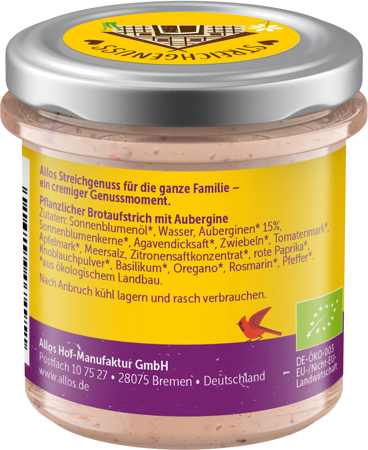 Streichgenuss Aubergine 140 g