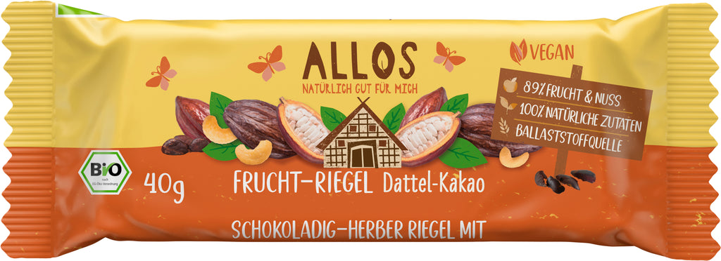 Frucht-Riegel Dattel Kakao 40 g