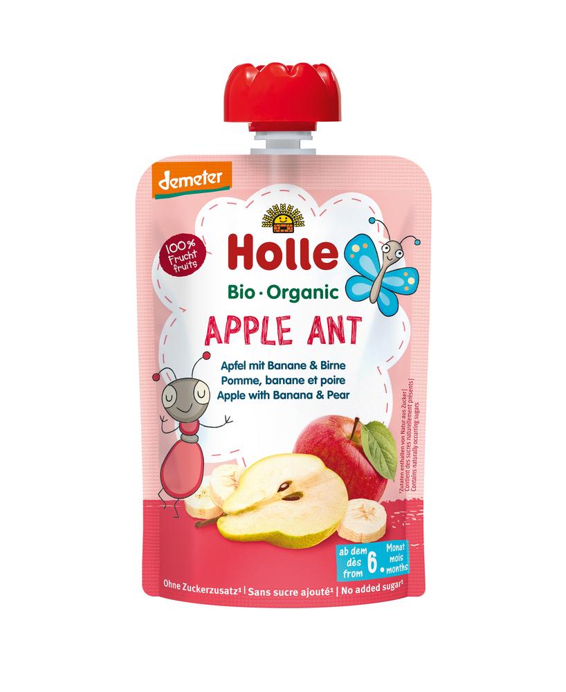 Pouchy Apple Ant demeter Apfel&Banane mit Birne 100 g