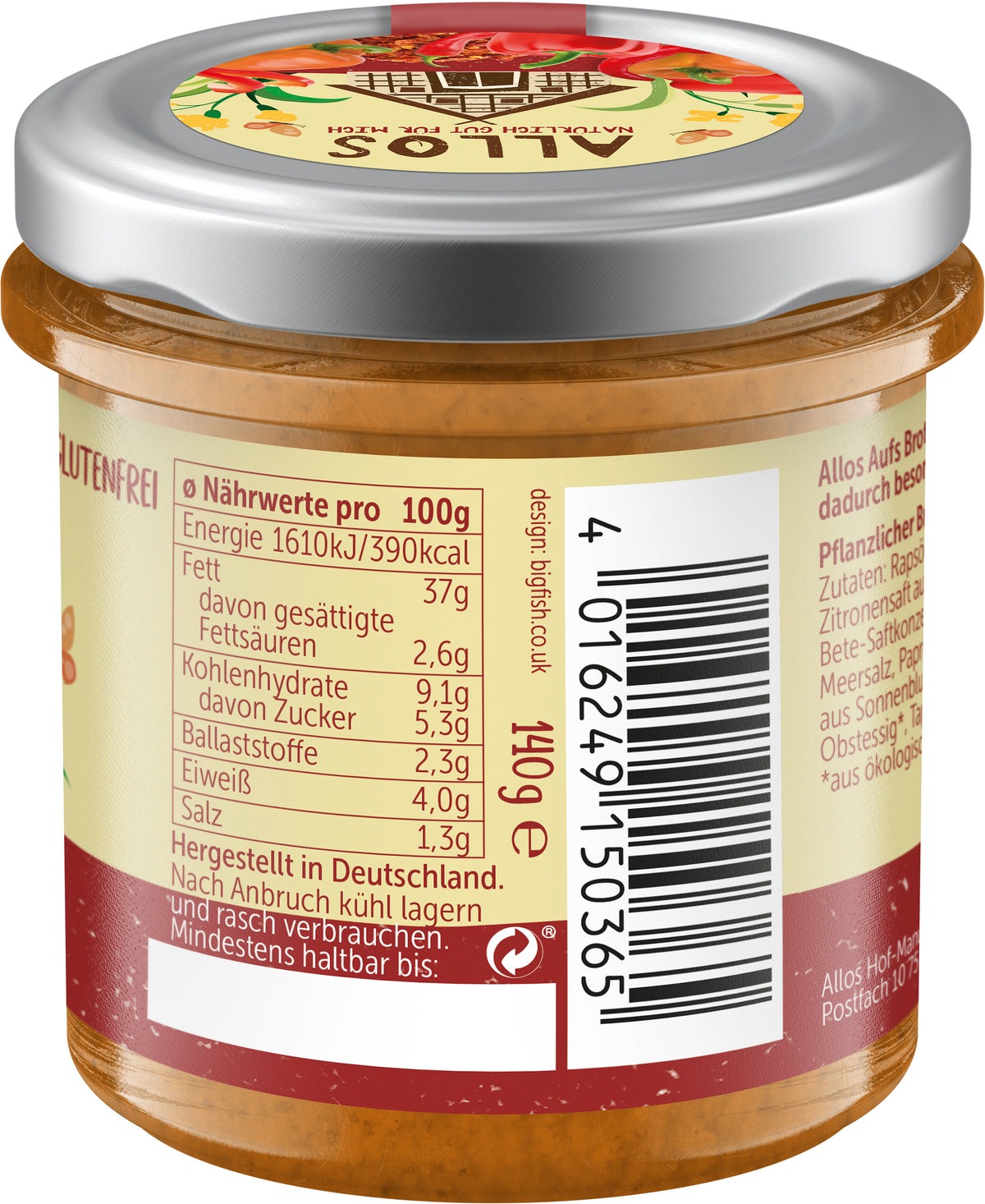 aufs Brot Paprika & Chili 140 g