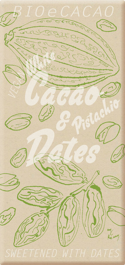 Cacao & Dates White Pistachio Schokolade 90 g