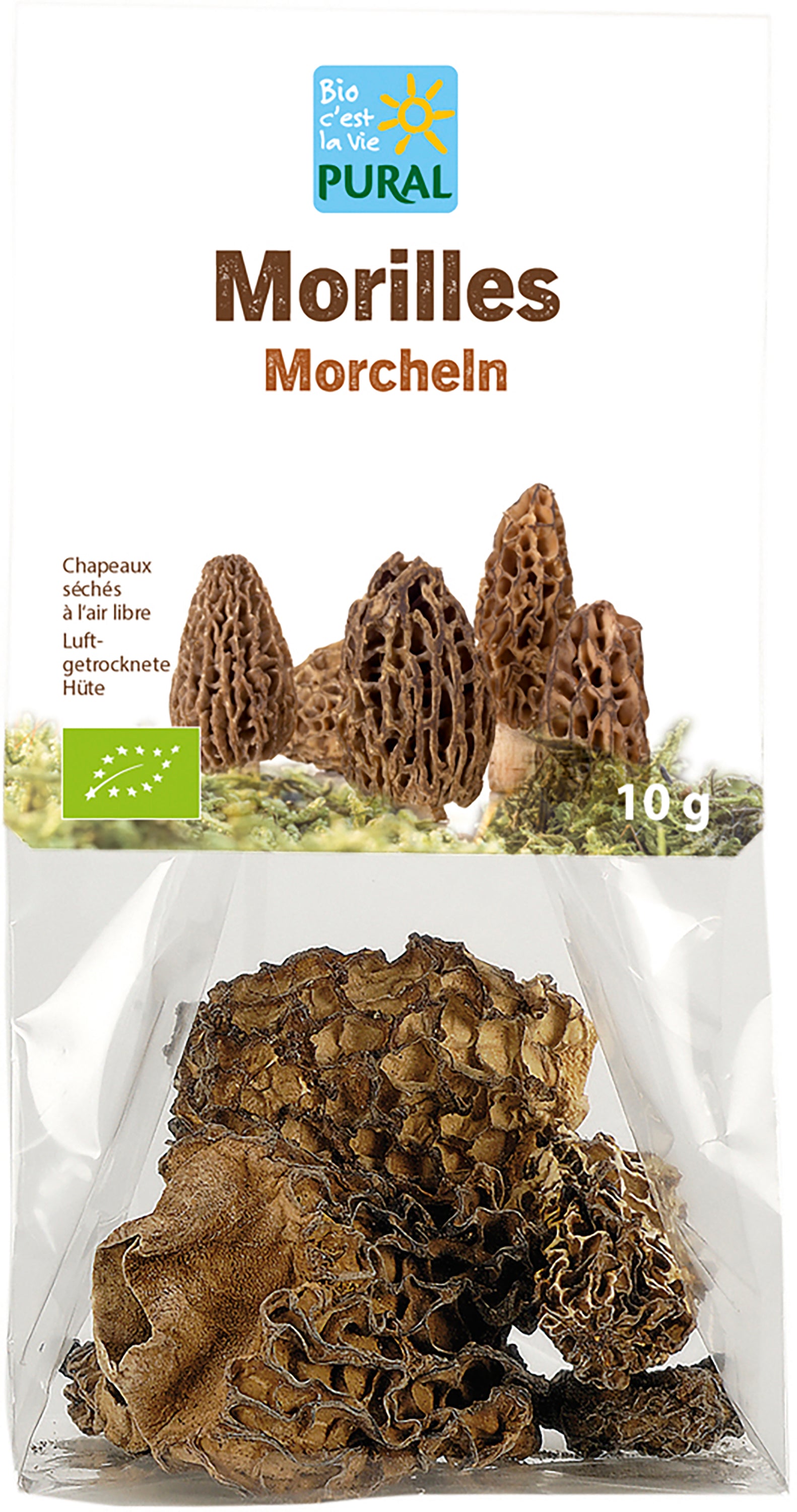 Morcheln Pilze luftgetrocknete Hüte 10 g