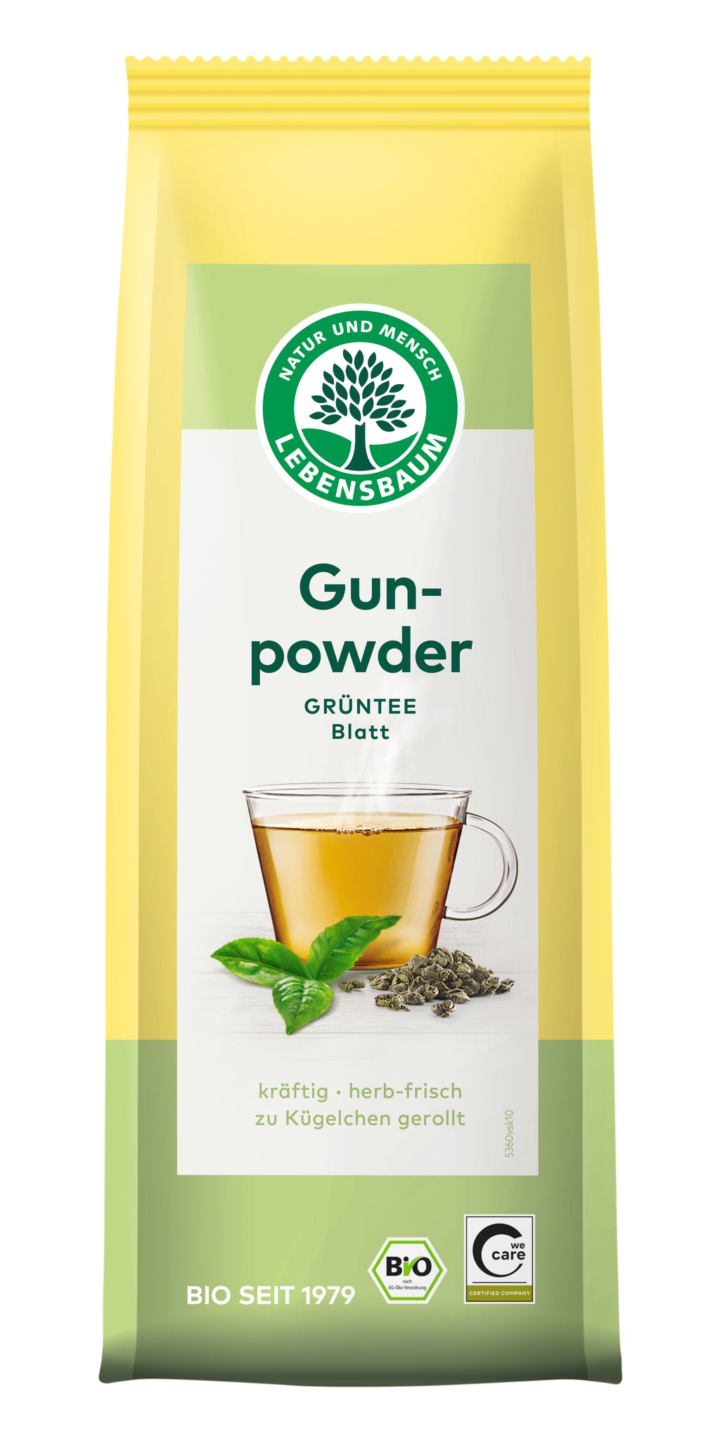 Grüntee Gunpowder Blatt 100 g