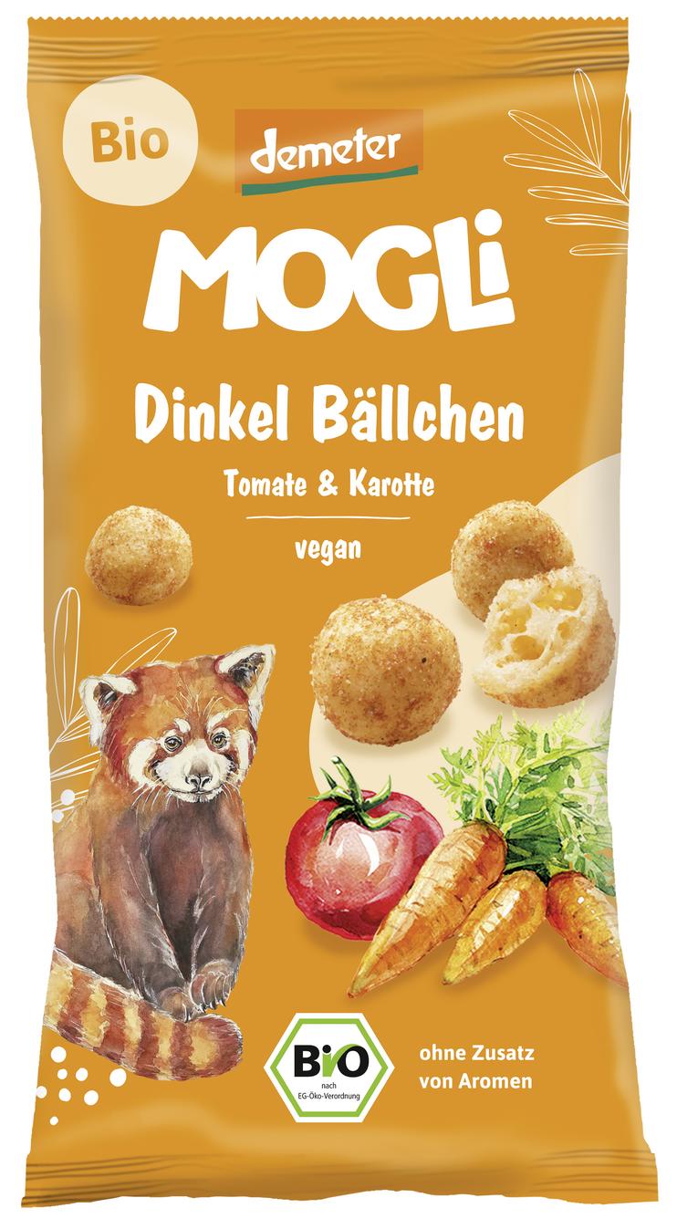 Dinkel-Bällchen Tomate & Karotte demeter Knabberge 40 g