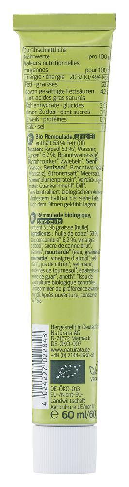 Vegane Remoulade mit Rapsöl  Tube 60 ml