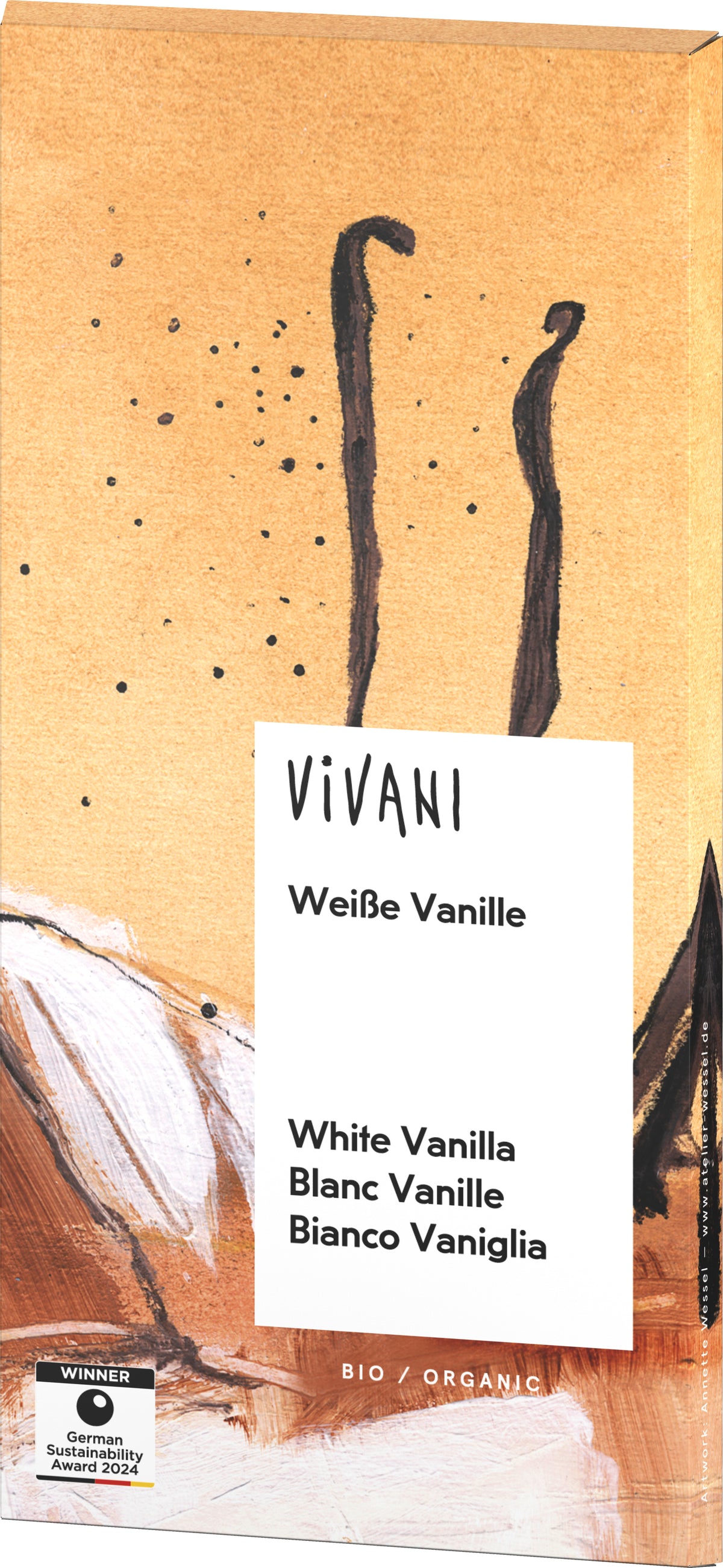 Weiße Schokolade mit Vanille 80 g