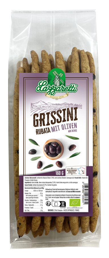 Grissini Rubata mit Oliven 160 g