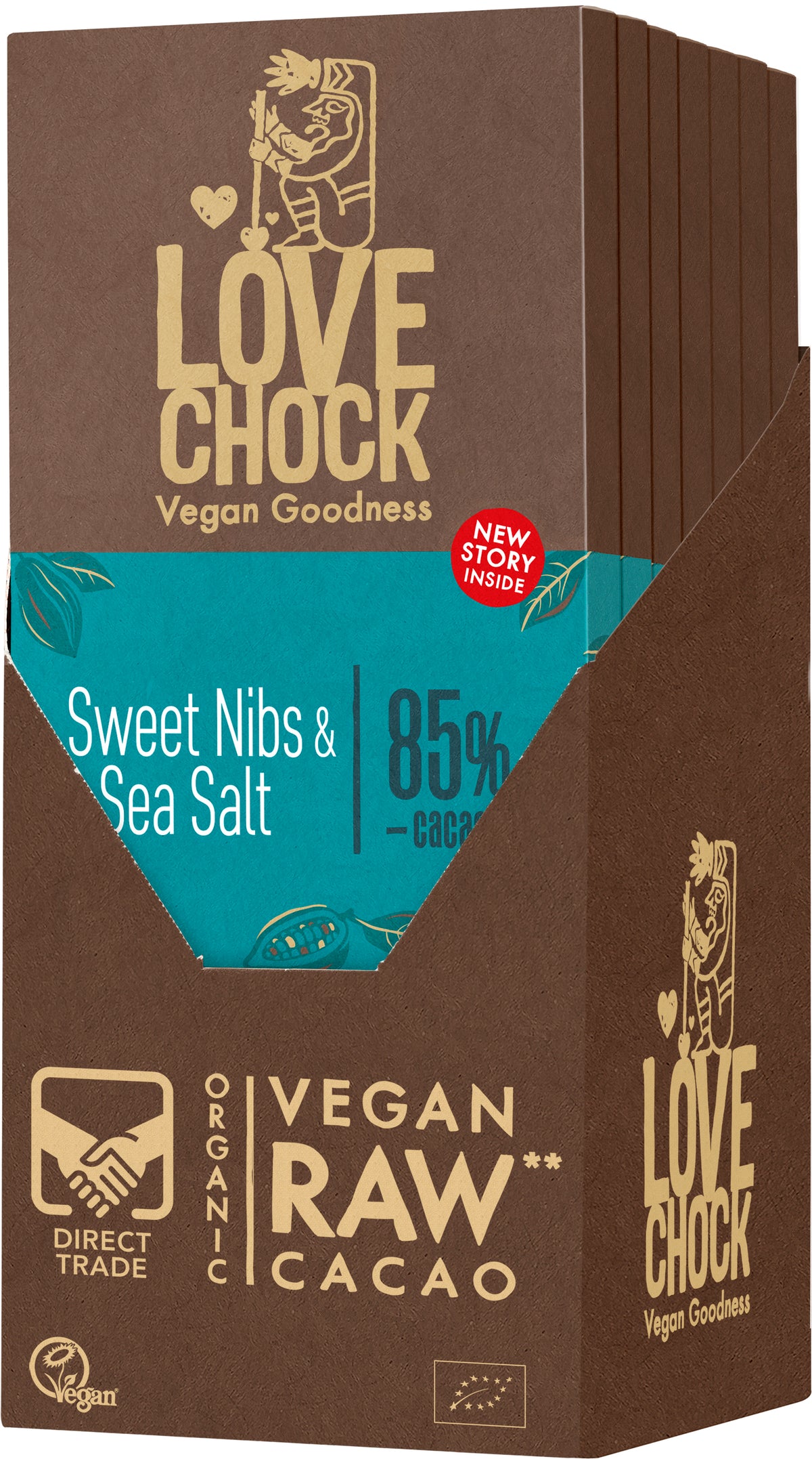Sweet nibs & Sea salt 85% Kakao 70 g