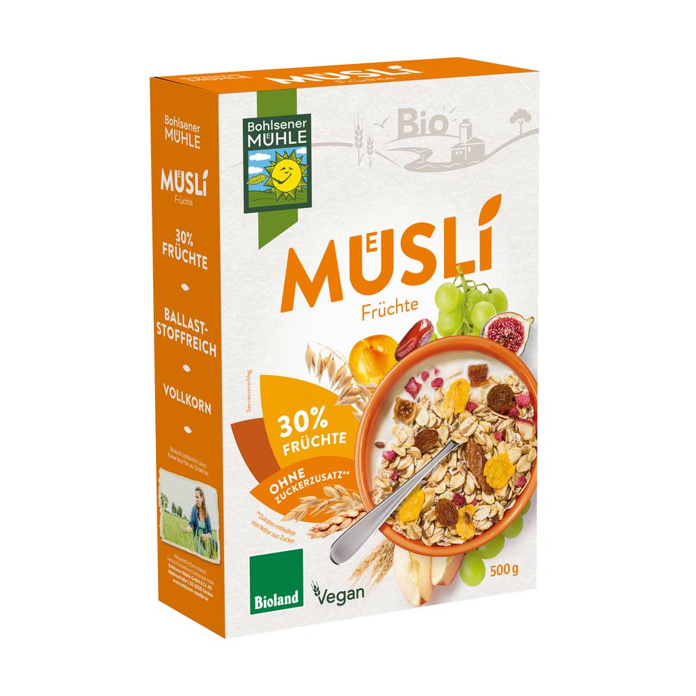 Früchte Müsli  mit 30 % getrockneten Früchten 500 g