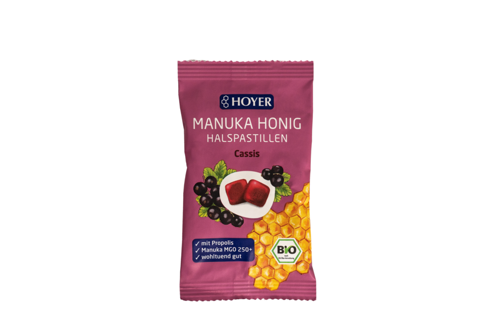 Manukahonig Halspastillen cassis 30 g