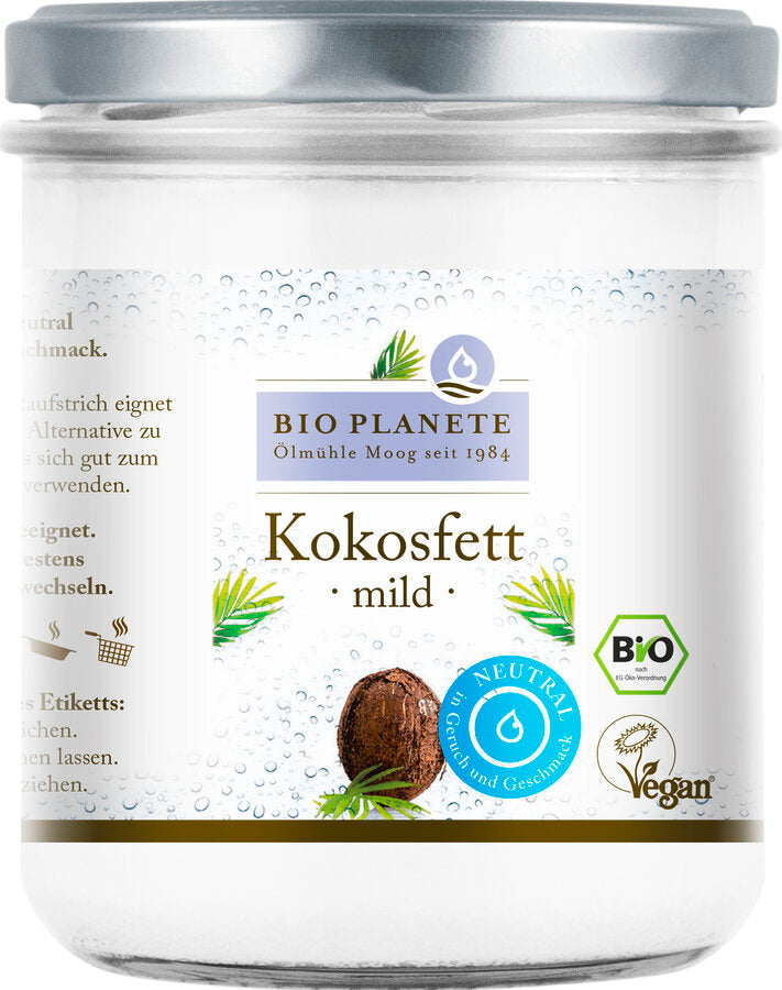 Kokosfett mild gedämpft 400 ml