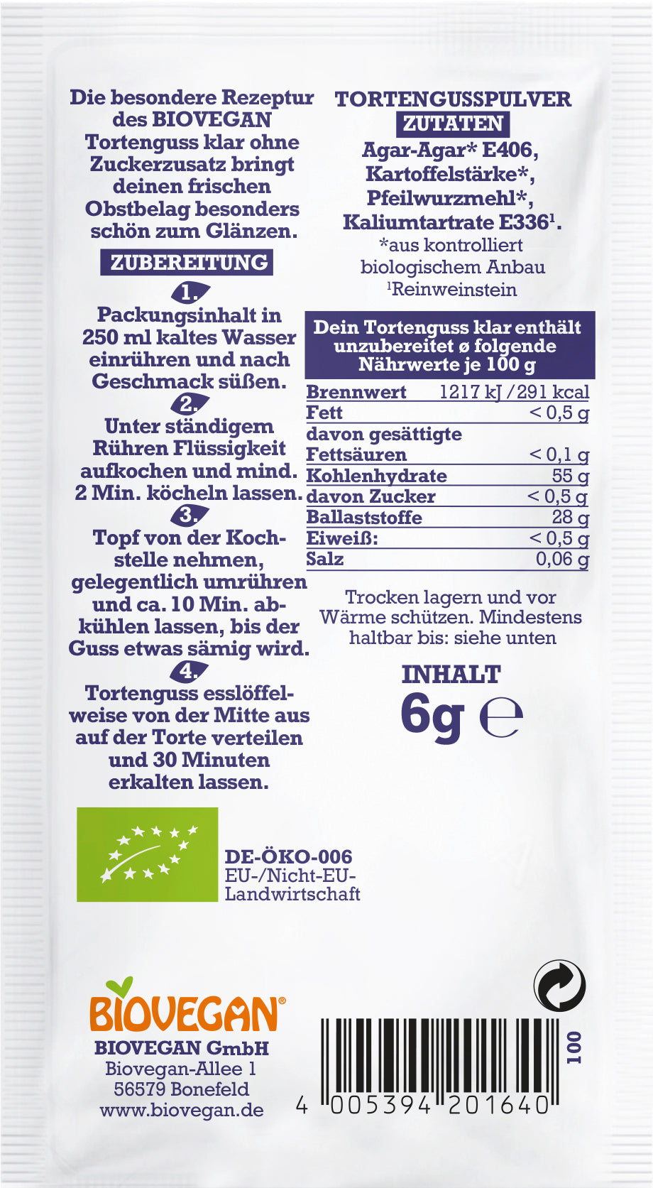 Mein Tortenguss klar 12 g