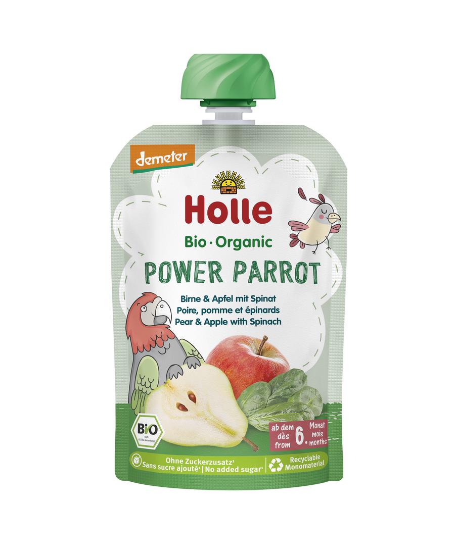 Pouchy Power Parrot demeter Birne,Apfel&Spinat 100 g