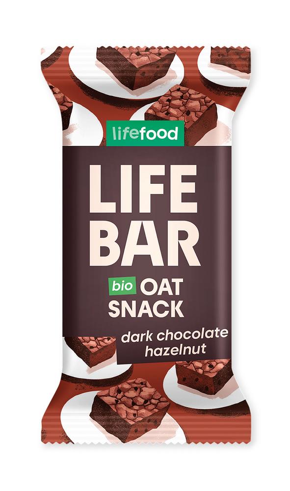 Lifebar Oat Snack Dark Chocolate Hazelnut 40 g
