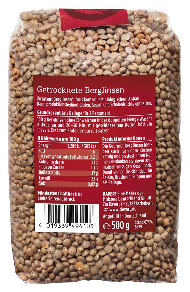 Berglinsen 500 g