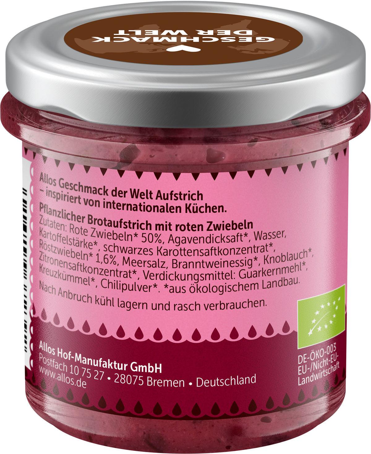 Geschmack der Welt Zwiebel Chutney 140 g