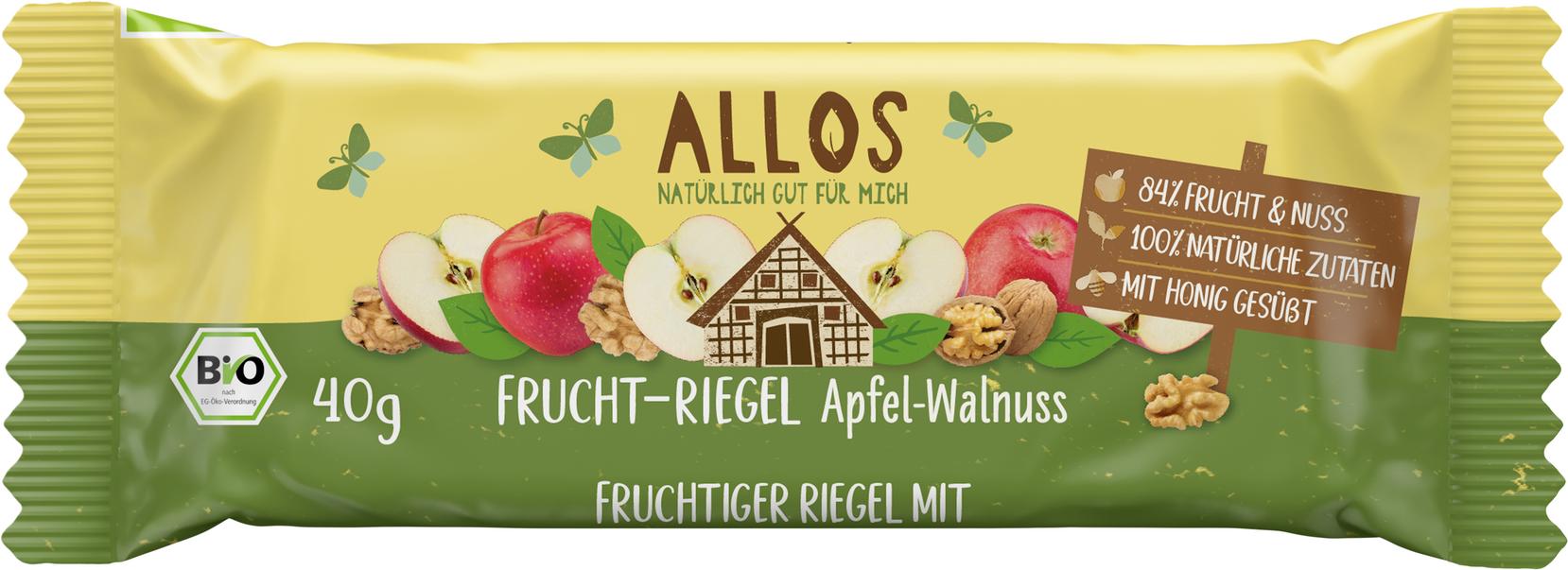 Frucht-Riegel Apfel Walnuss 40 g