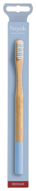 Bambuszahnbürste adult medium blau 1 Stk