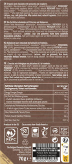 RAW Pistachio & Raspberry 80% Tafel 70 g