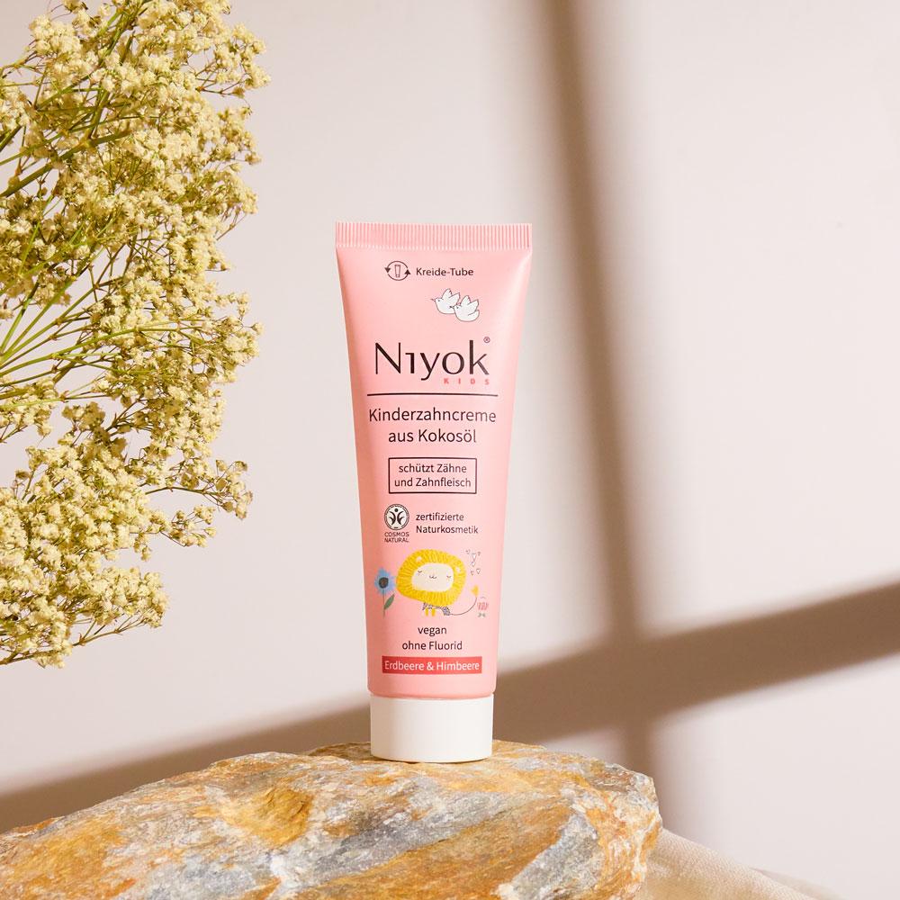 Zahncreme aus Bio-Kokosöl Kinder Erdbeere & Himbee 75 ml