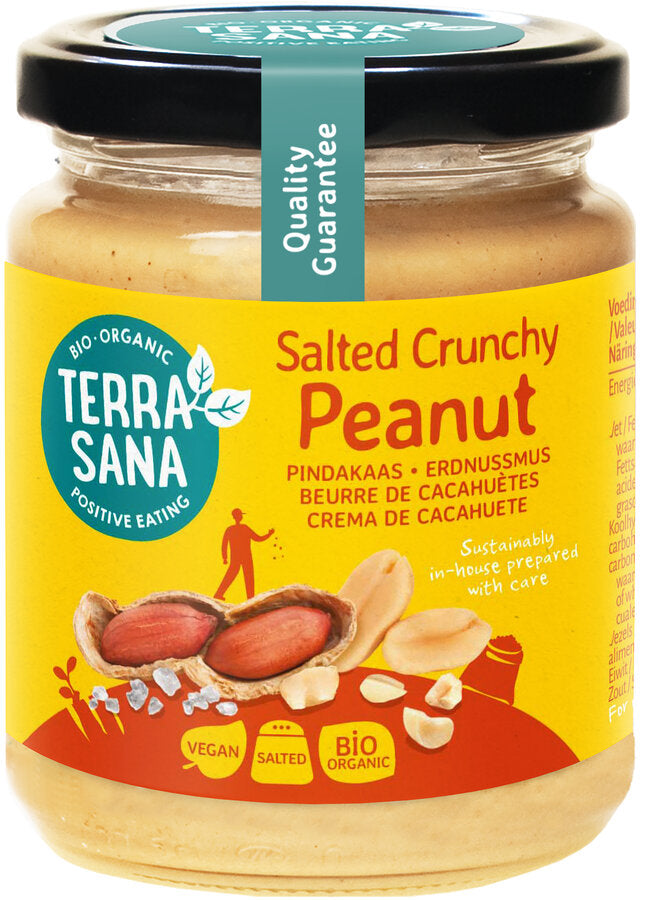 Erdnussmus crunchy mit Himalayasalz 250 g