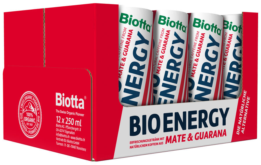 Bio Energy Fruchtgetränk mit Koffein 250 ml