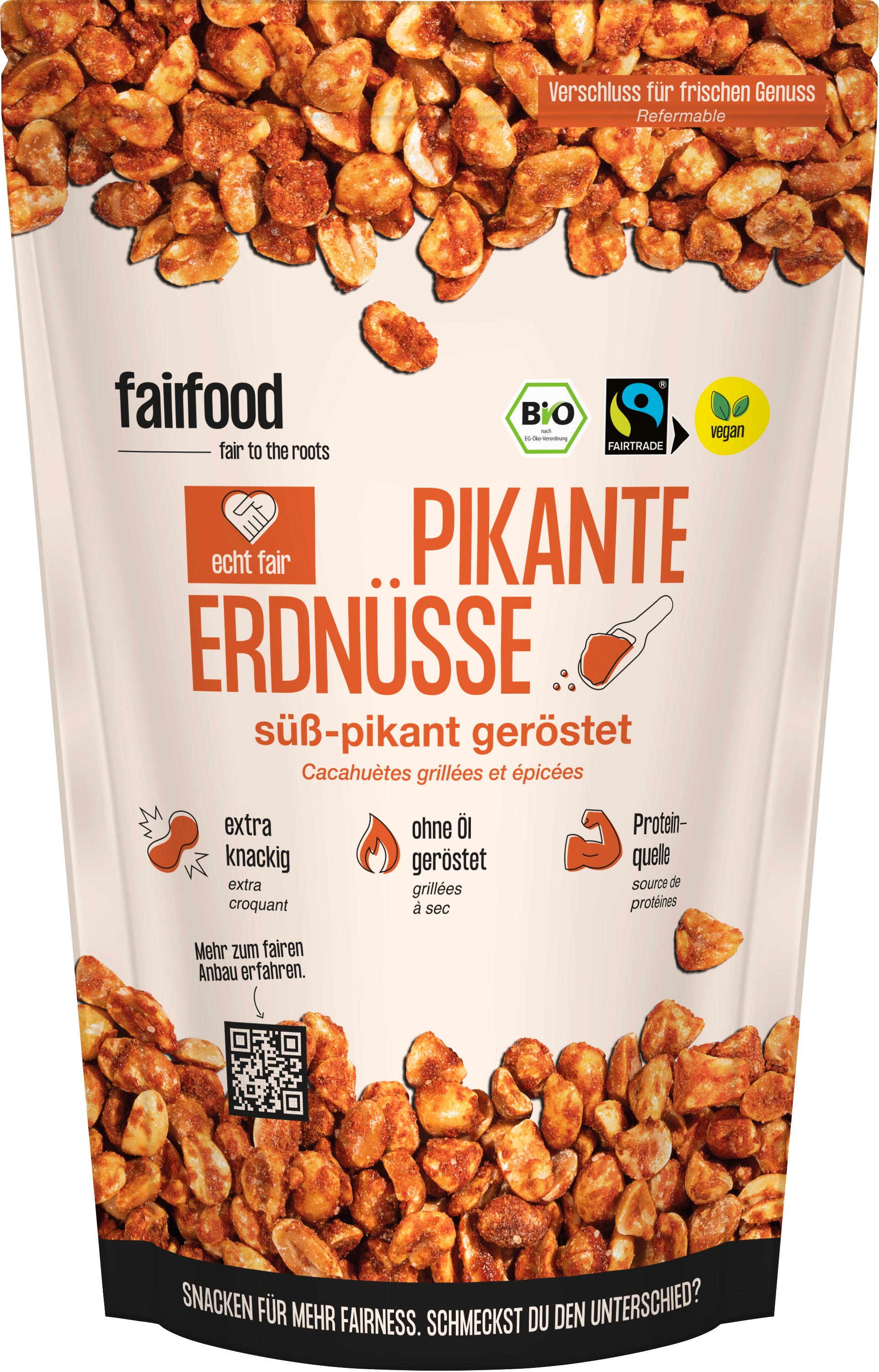 Erdnüsse pikant geröstet Doypack 125 g