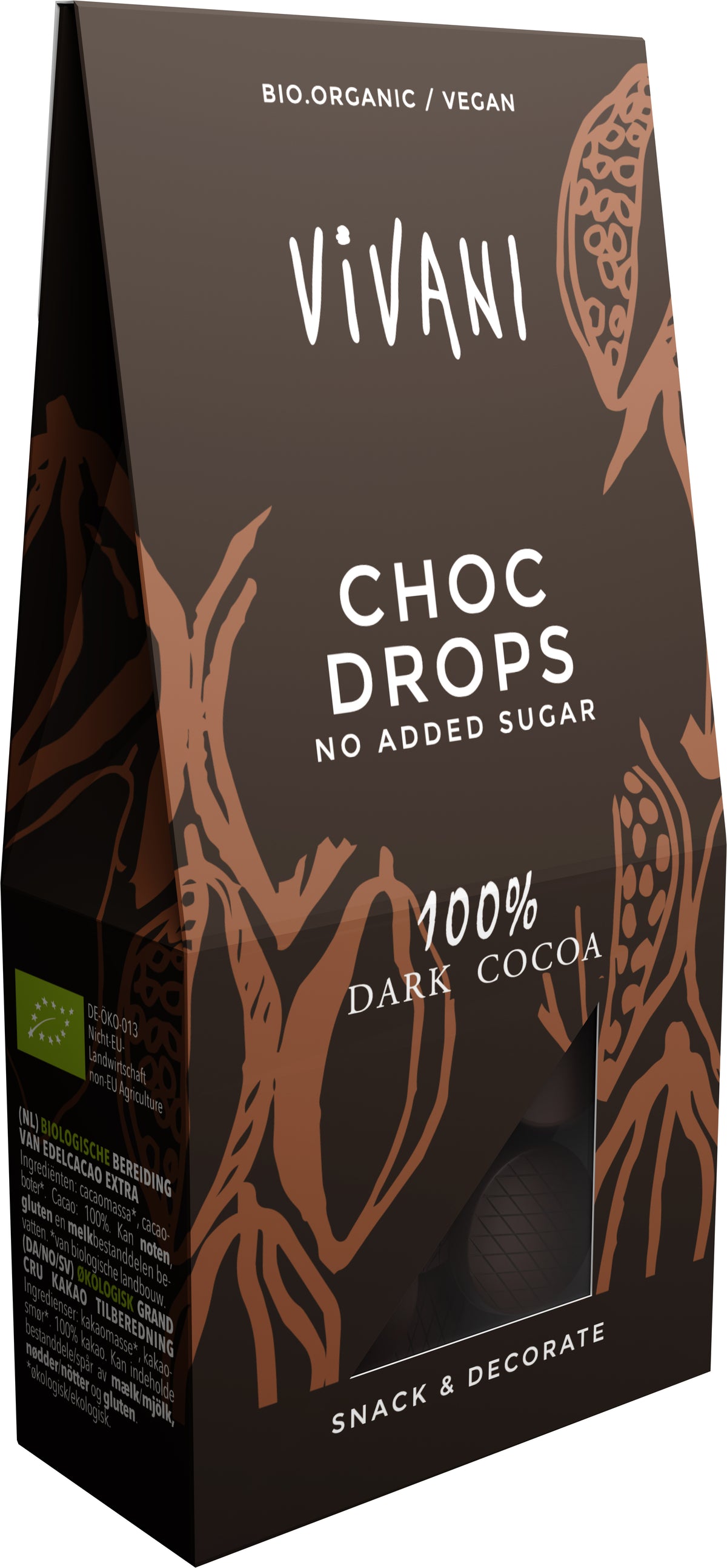 Choc Drops 100% Cacao 100 g