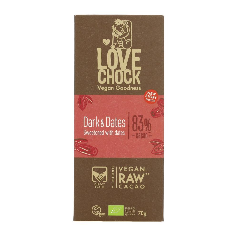 Dark & Dates Tafel Lovechock 70 g