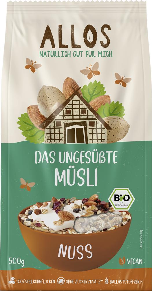 Das Ungesüßte Nuss Müsli 500 g