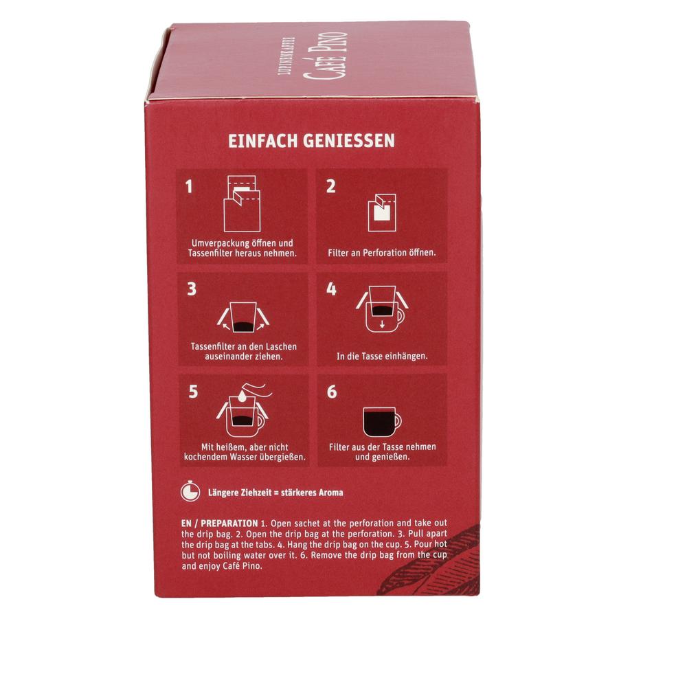 Café Pino Tassenfilter Lupinenkaffee zum fertig Au 91 g