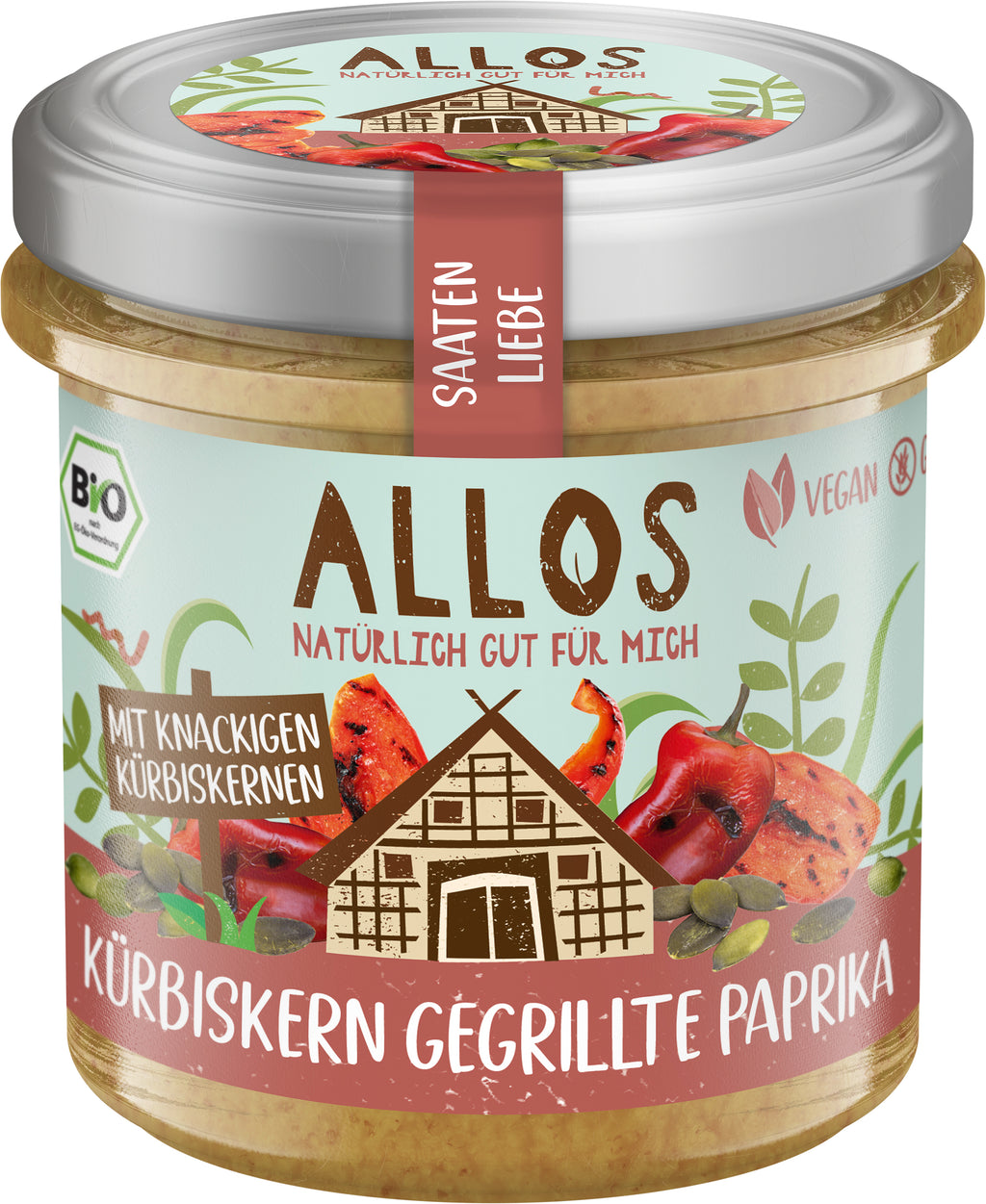 Saatenliebe-Brotaufstrich Kürbiskerne gegril.Papri 135 g
