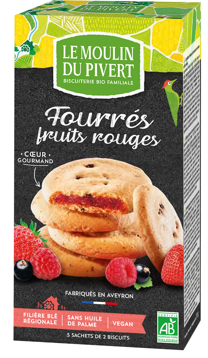 Cookies Fourrés Rote Früchte 175 g
