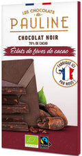 Dark Chocolate 70% Cacao Nibs 80 g