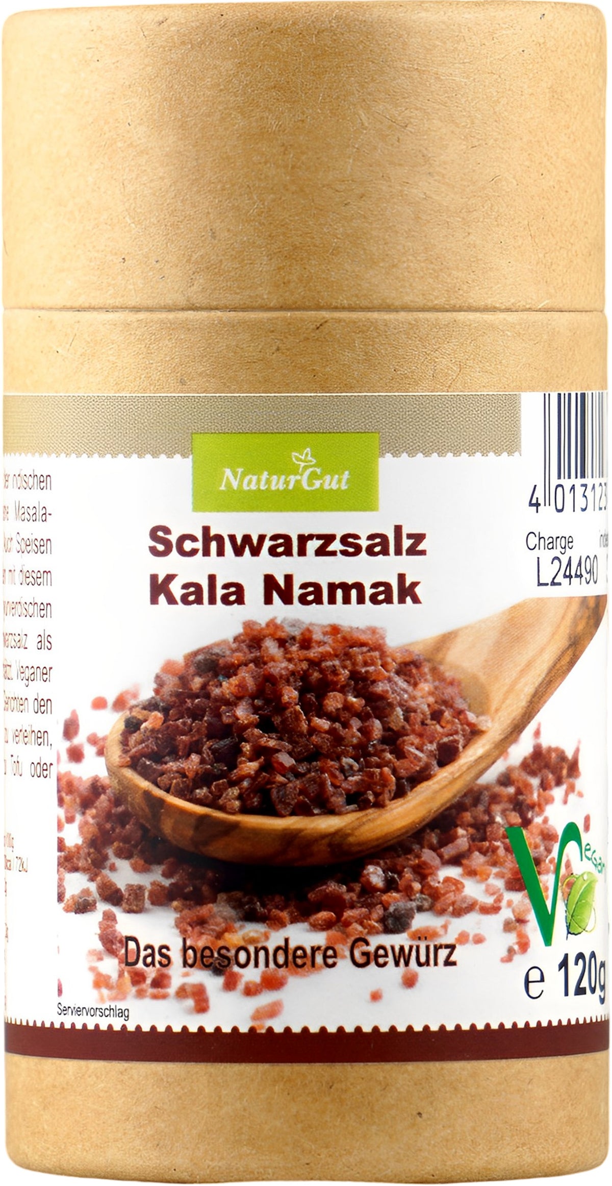 Kala Namak Schwarzsalz gemahlen im Streuer 120 g