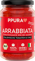 Sugo Arrabbiata mit fruchtigen Tomaten, Knoblauch, 340 g