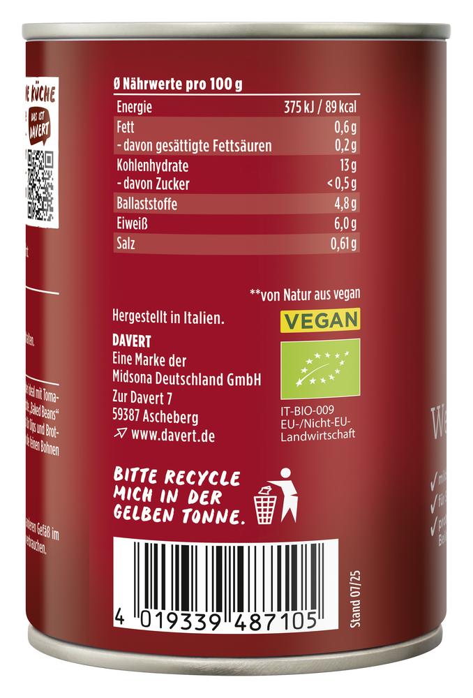 Weiße Bohnen Konserve 400 g