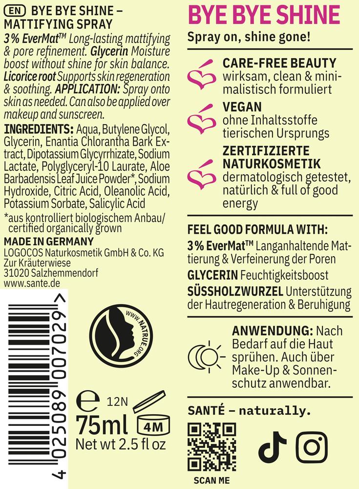 Bye Bye Mattifyiing Spray 75 ml
