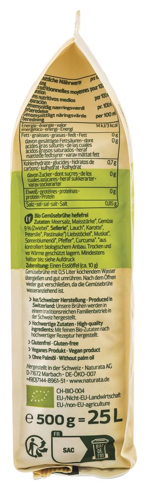 Gemüsebrühe hefefrei  NFB 500 g