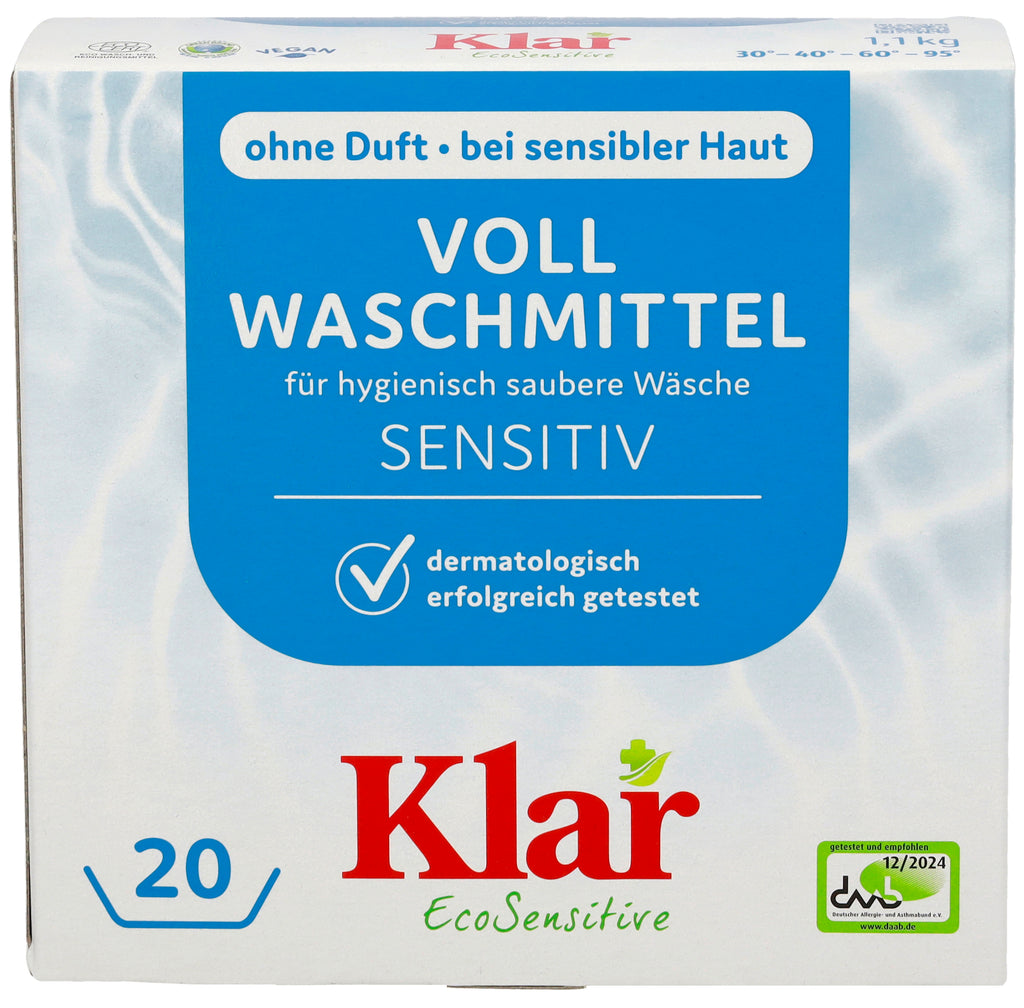 Waschnuss Vollwaschmittel Pulver 20 Waschgänge 1,1 kg