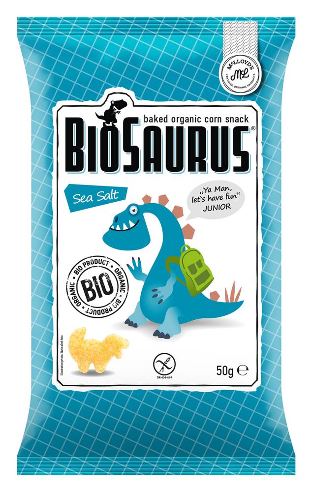 Biosaurus Sea Salt - Junior Maissnacks 50 g