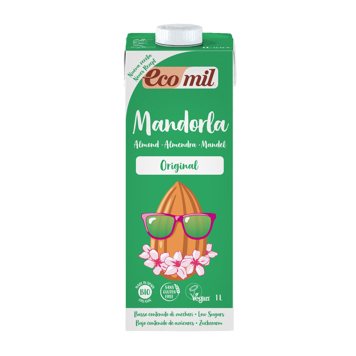 Mandel Drink Original mit Agavendicksaft 1 l